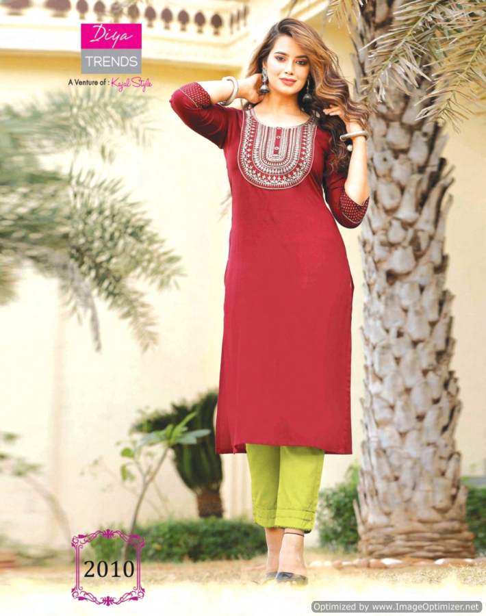 Casual Diaries 2 Heavy Ethnic Wear Rayon Embroidery Latest Kurti Collection
